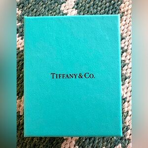 Tiffany & Co. 925 silver mini blue enamel heart key charm